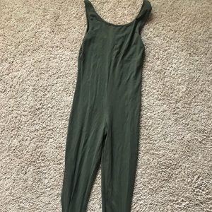 Olive green full length body suit